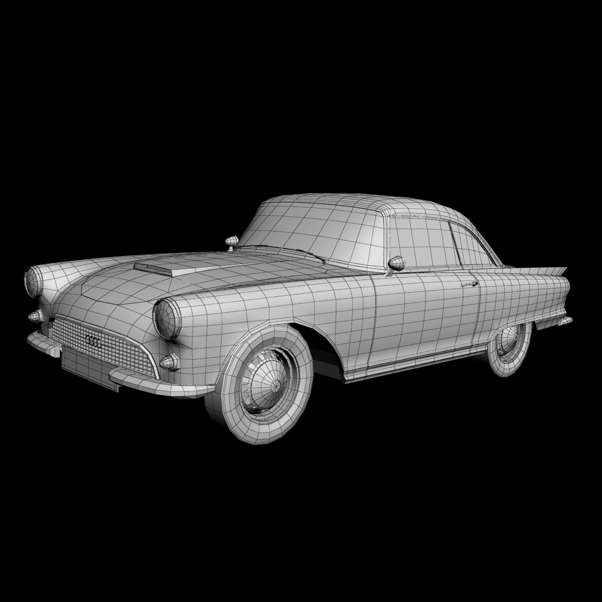Auto Union 1000 SP 3D model_13