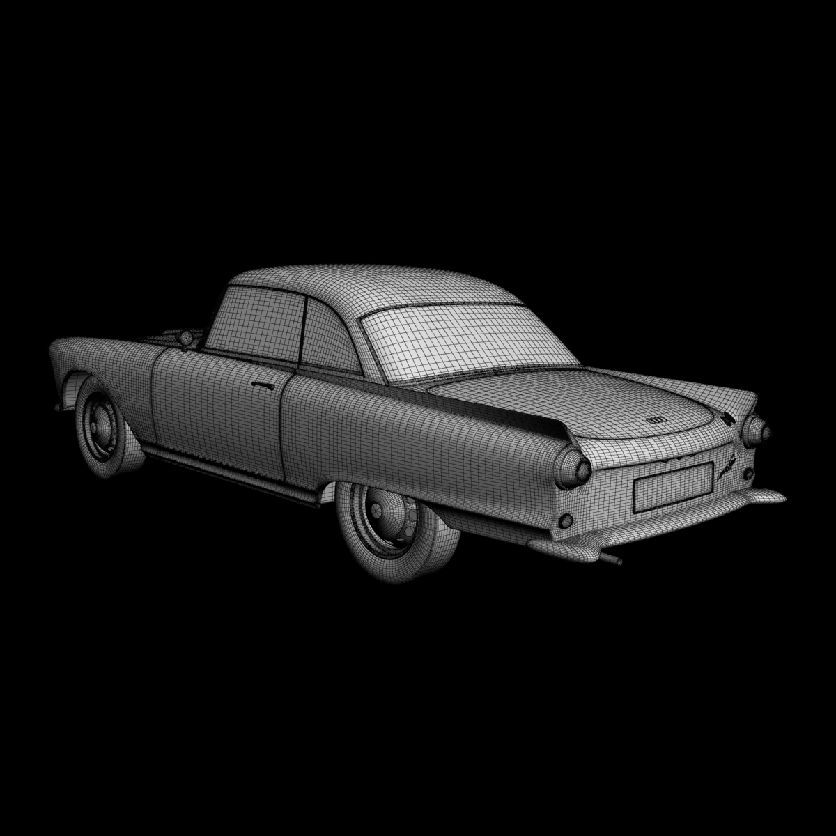 Auto Union 1000 SP 3D model_16
