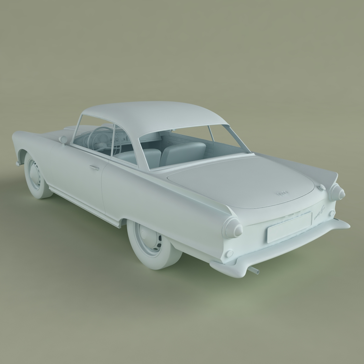 Auto Union 1000 SP 3D model_12