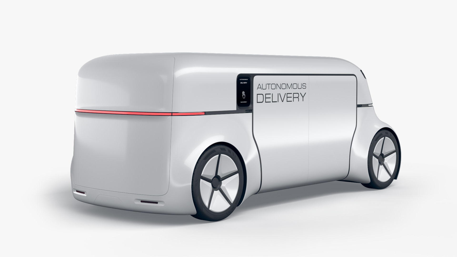 Autonomous Commercial Delivery Drone 3D model_2