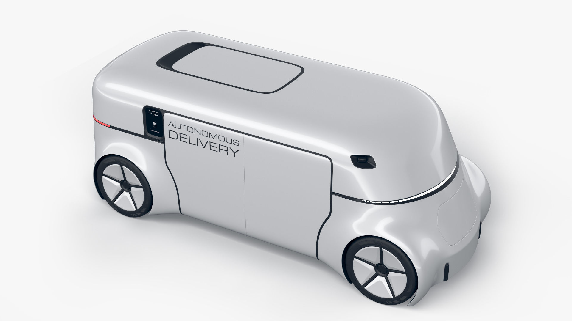 Autonomous Commercial Delivery Drone 3D model_5