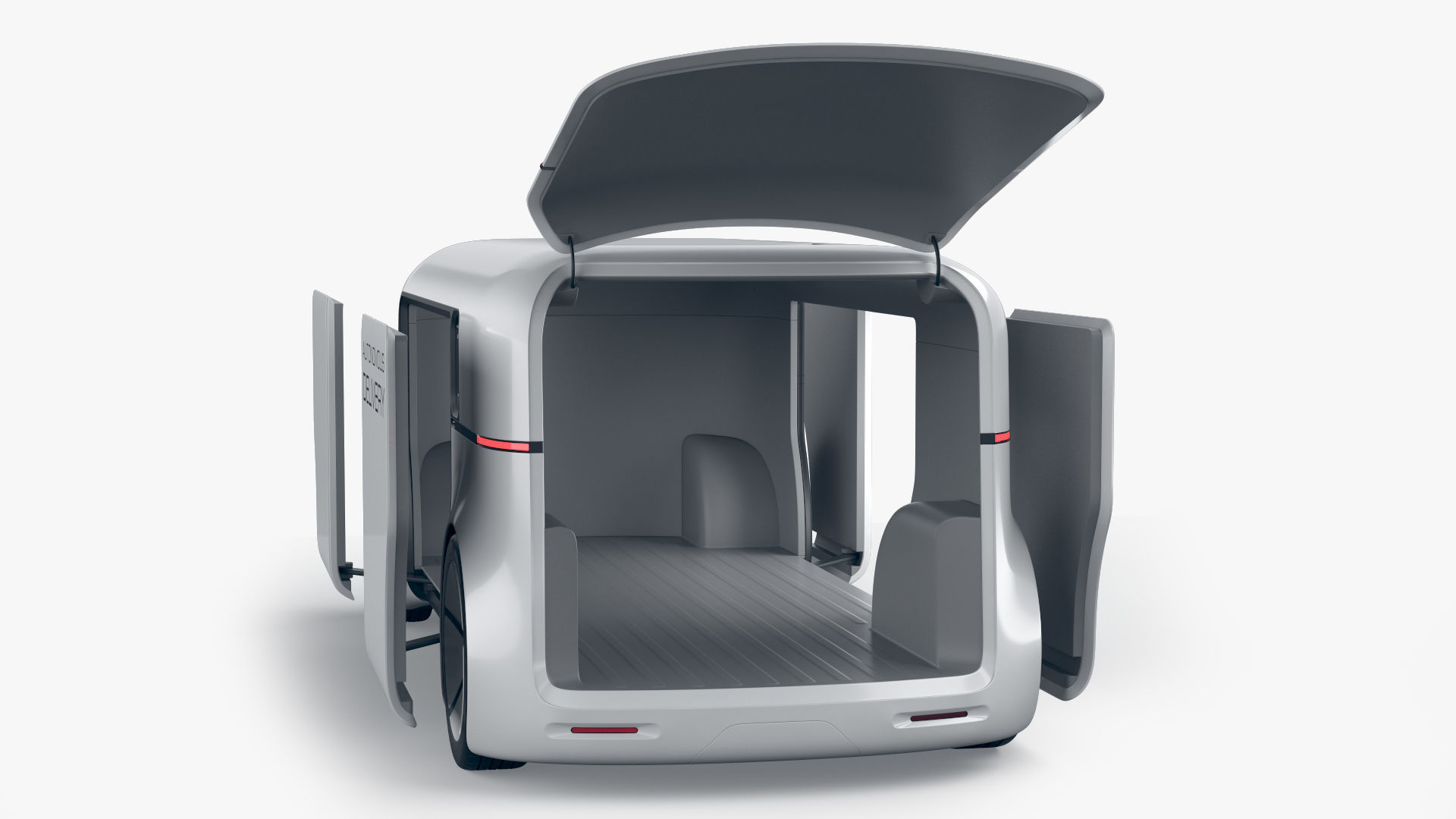 Autonomous Commercial Delivery Drone 3D model_12