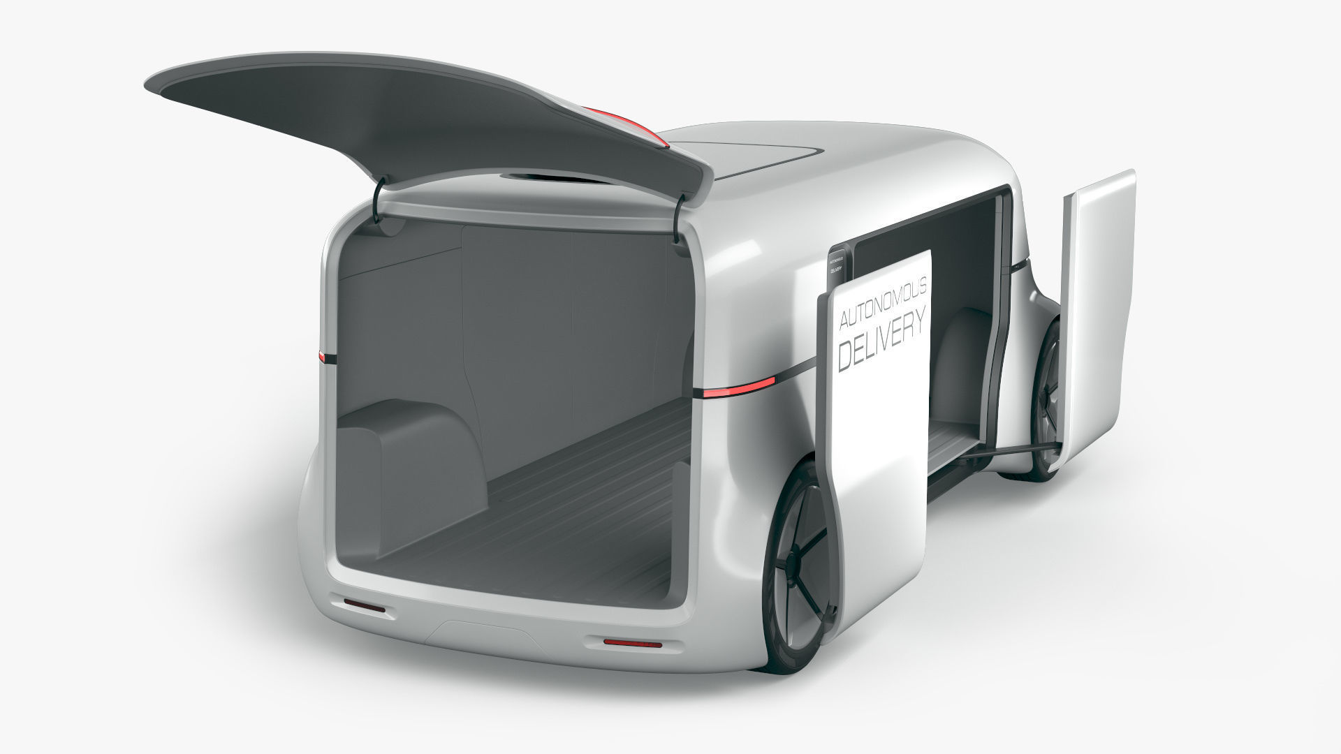 Autonomous Commercial Delivery Drone 3D model_10