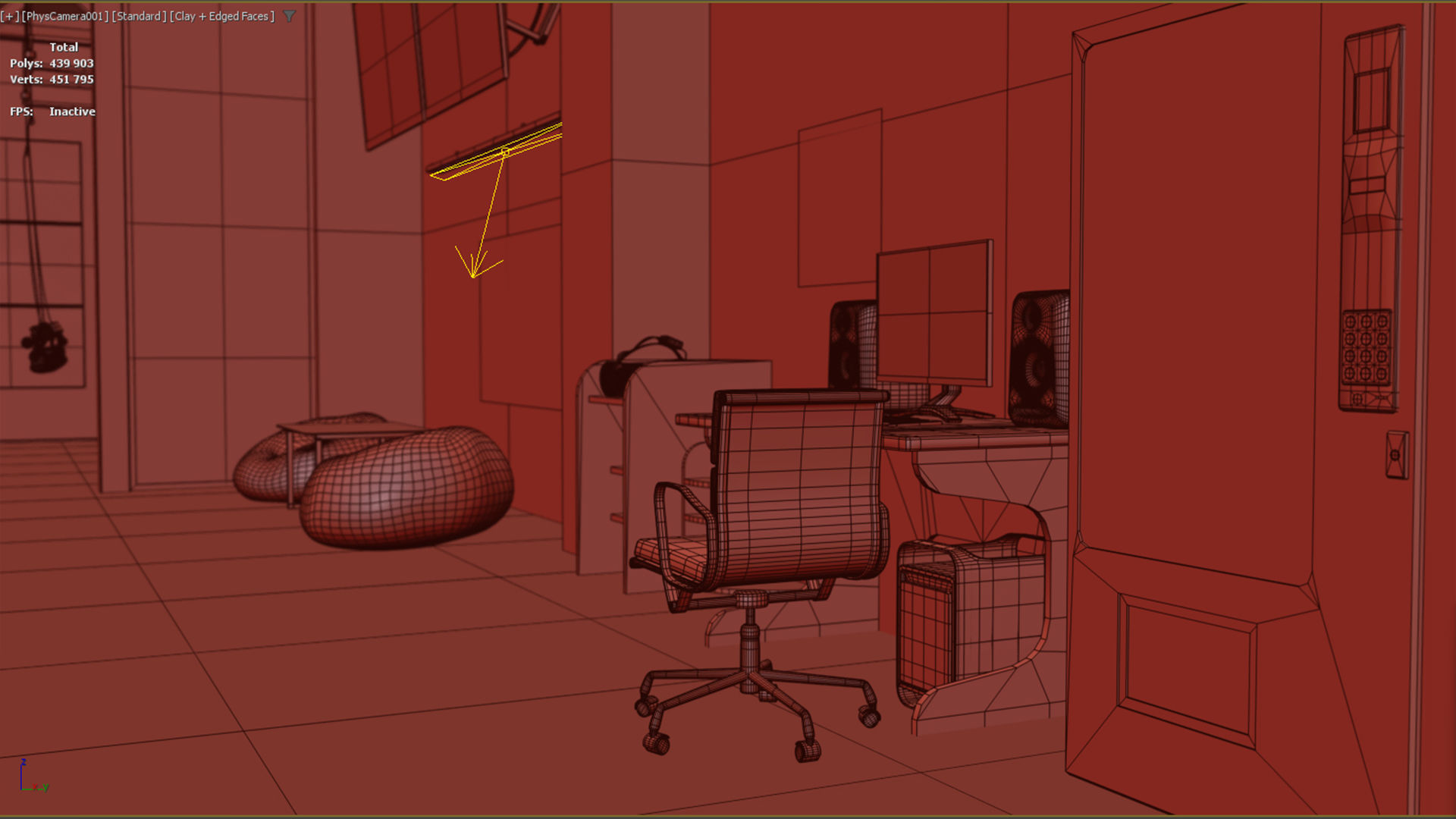 VR Park attraction interior 3ds max vray corona Scene Low-poly 3D model_14