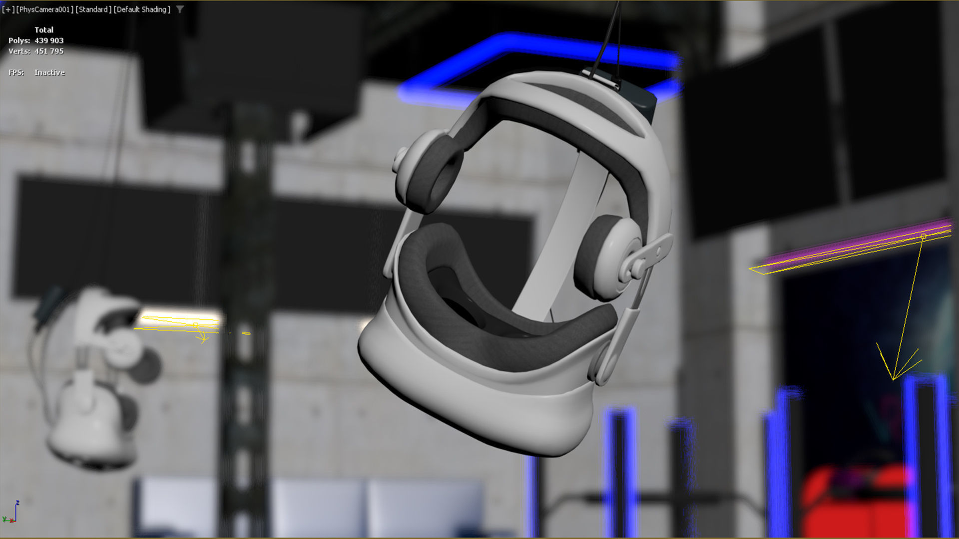 VR Park attraction interior 3ds max vray corona Scene Low-poly 3D model_11