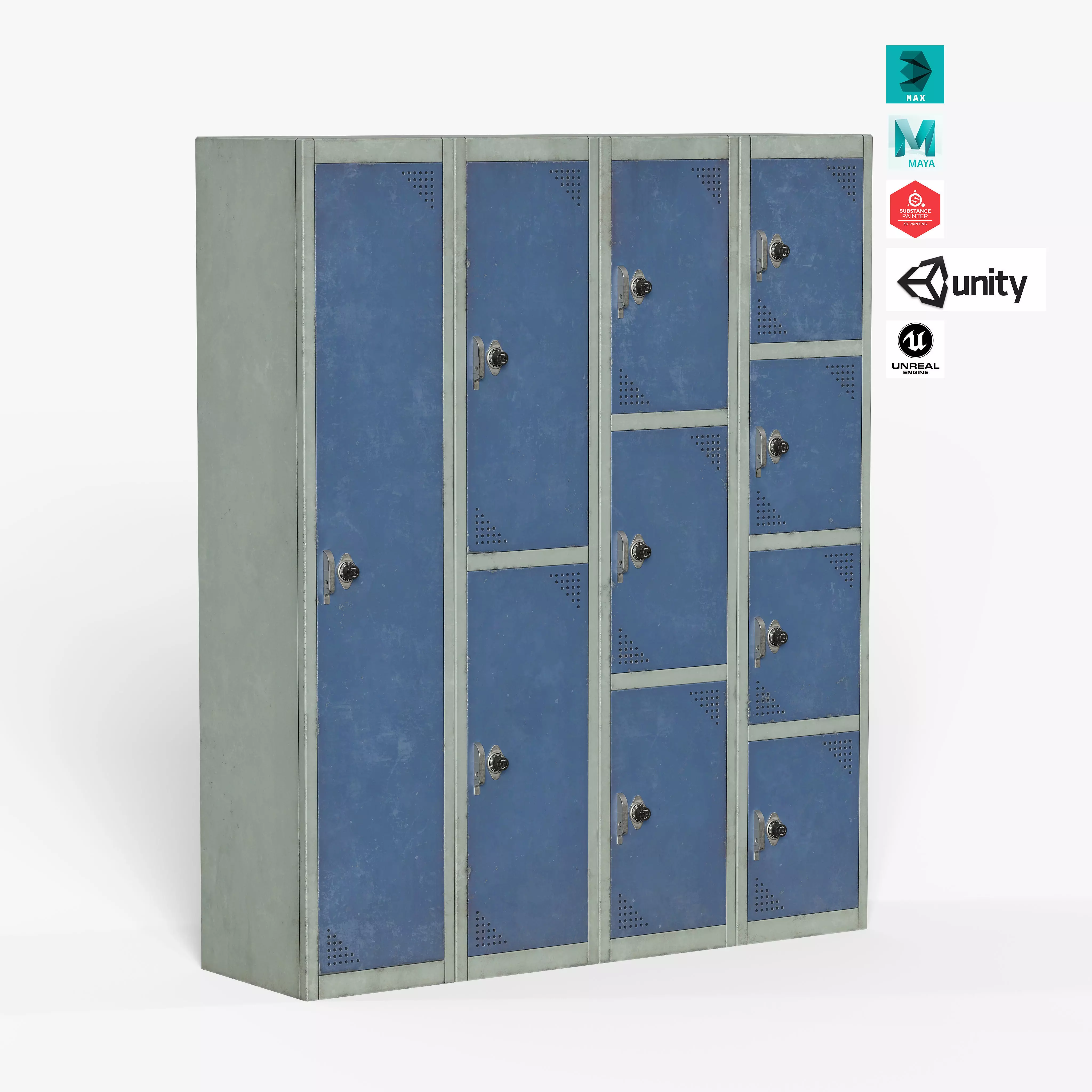 CabinetLocker Free low-poly 3D model