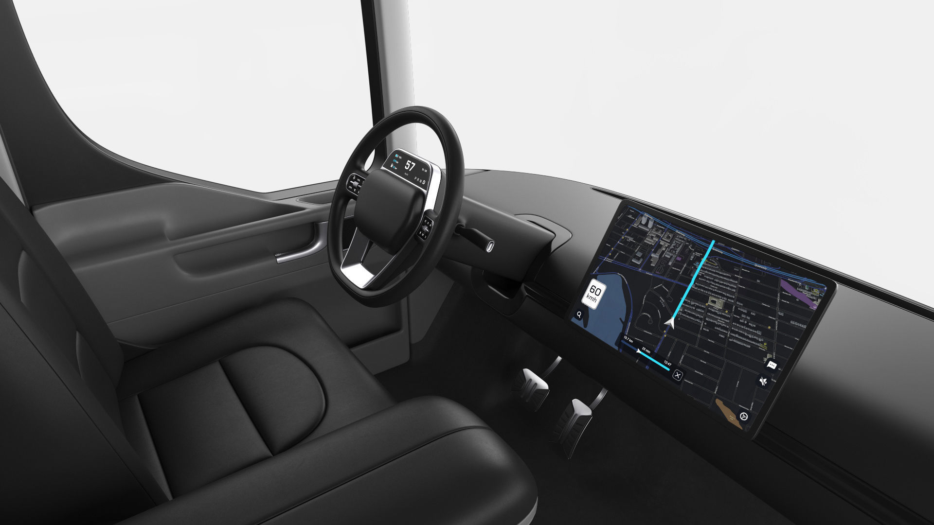 Electric Truck 3D model_19