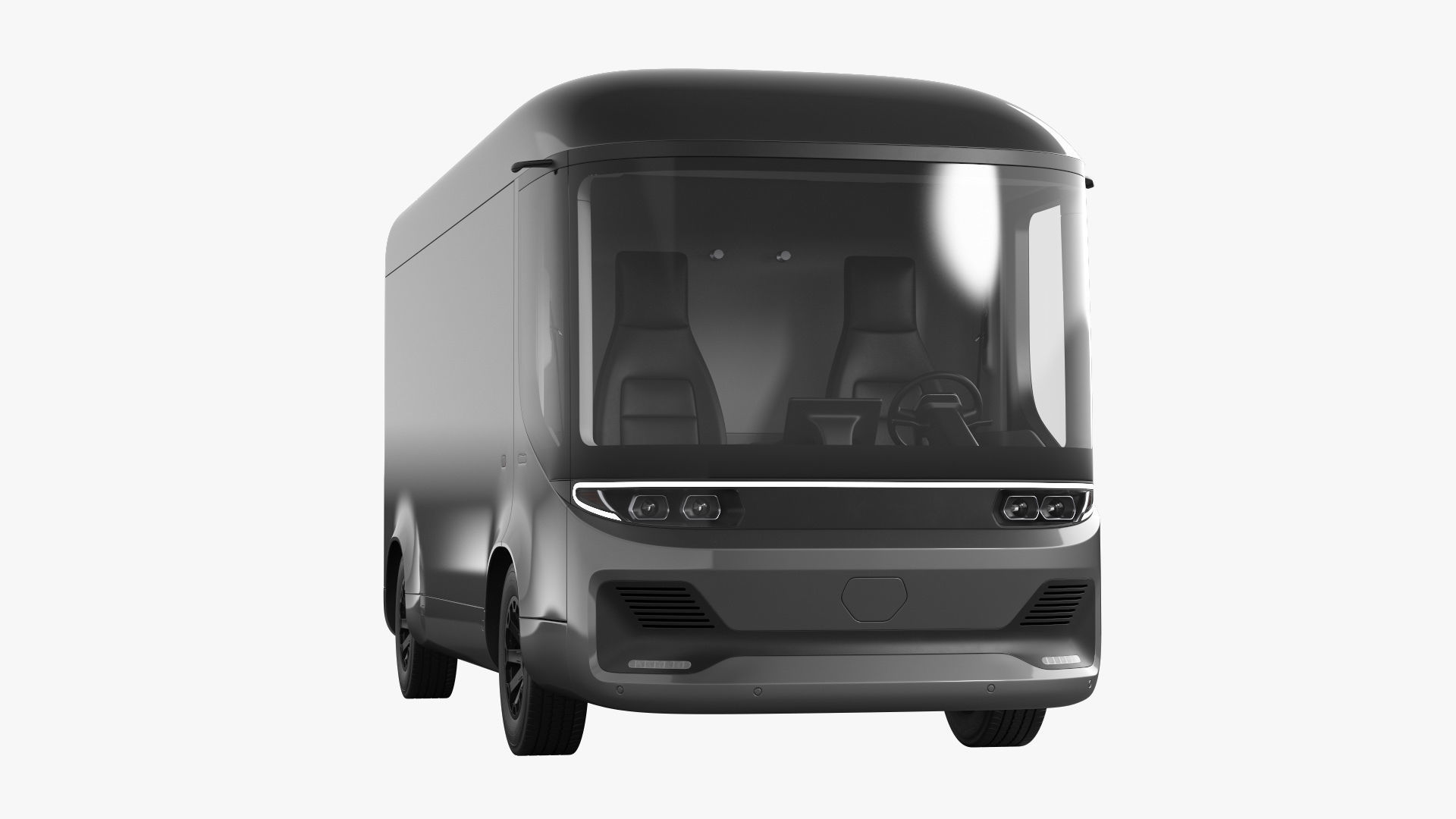 Electric Truck 3D model_3