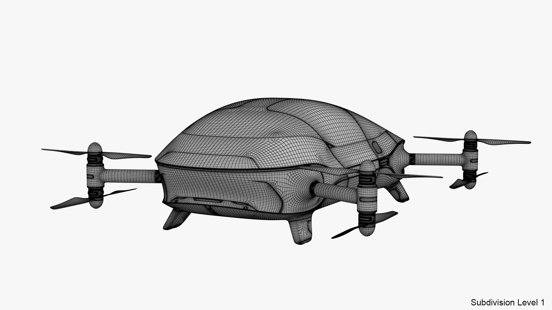 Autonomous Flying Taxi 3D model_26