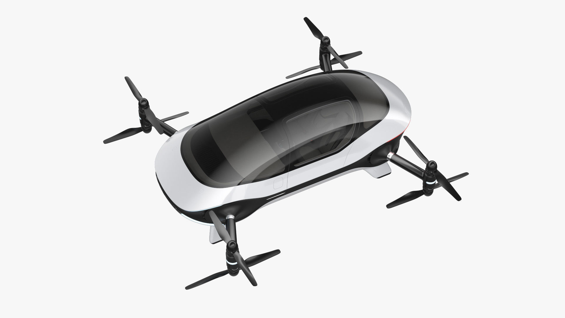 Autonomous Flying Taxi 3D model_1
