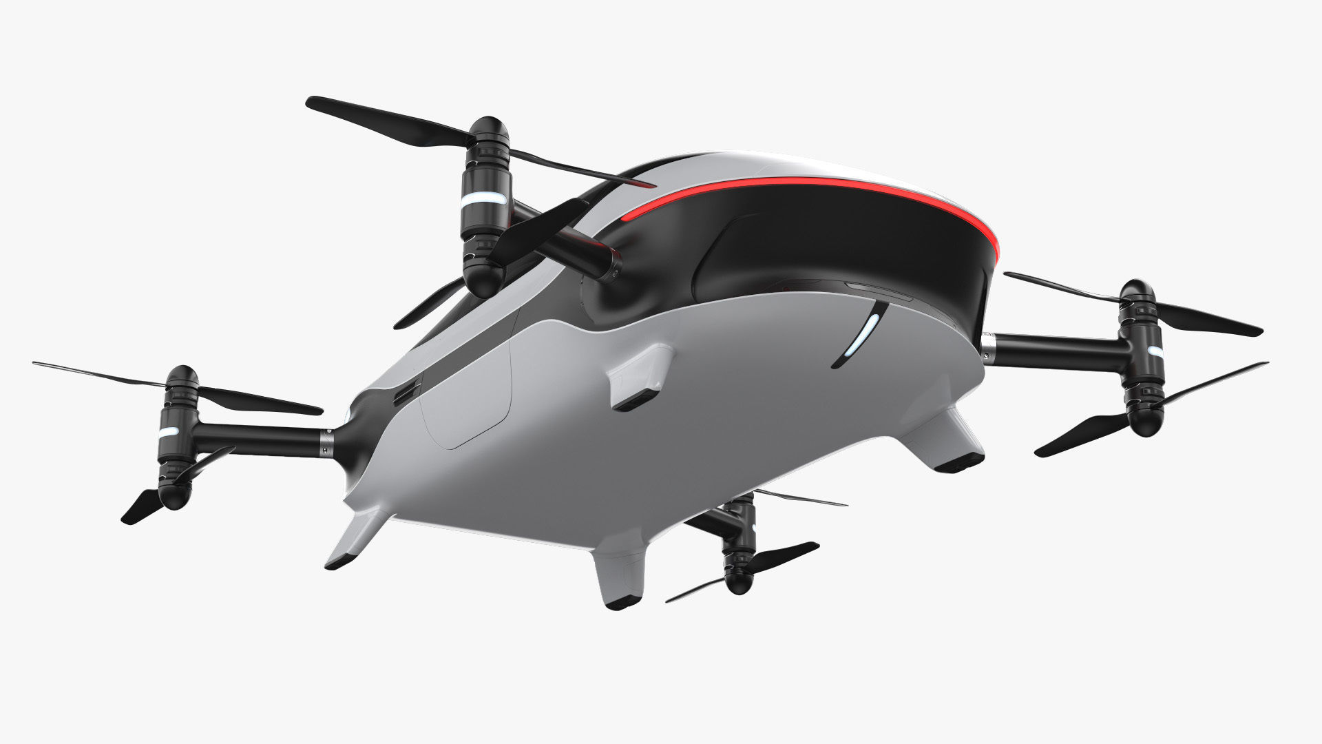 Autonomous Flying Taxi 3D model_15