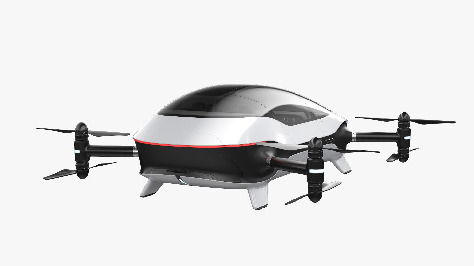 Autonomous Flying Taxi 3D model_9
