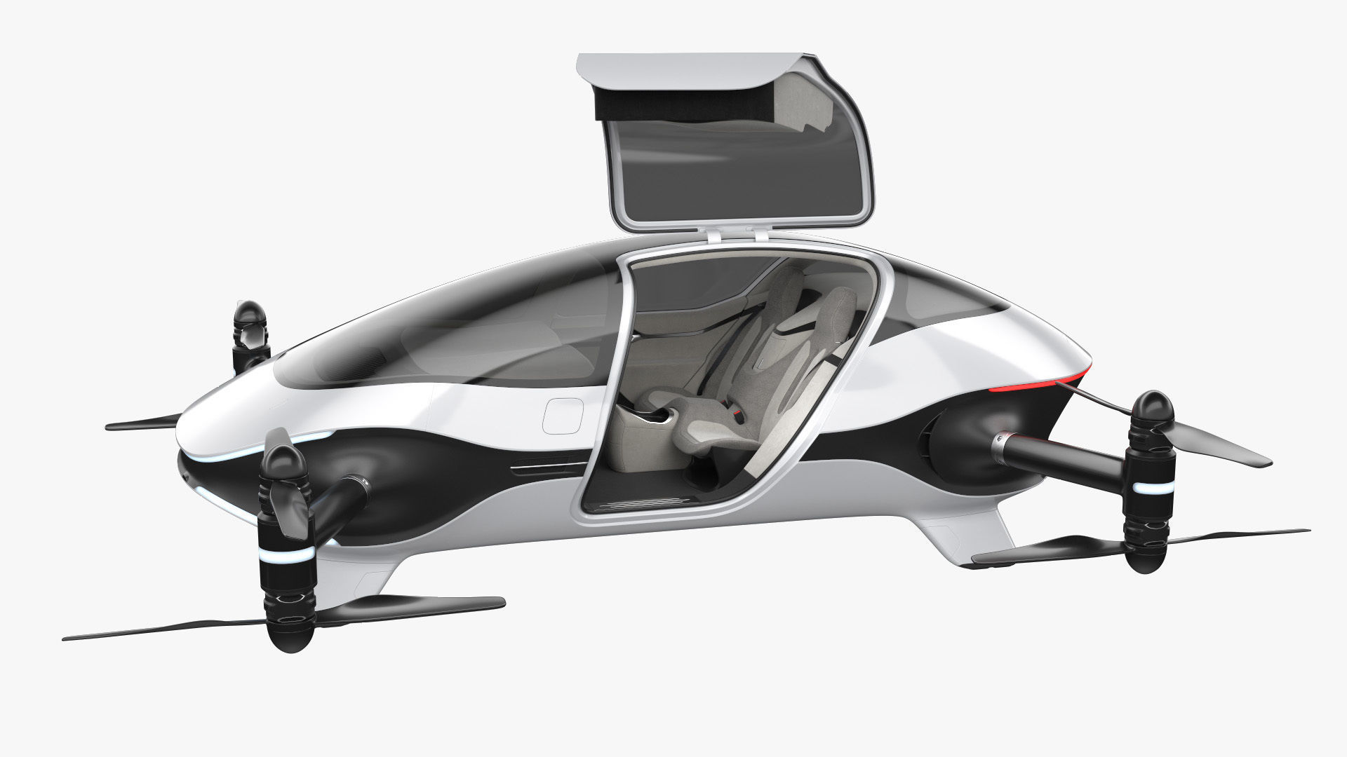 Autonomous Flying Taxi 3D model_19