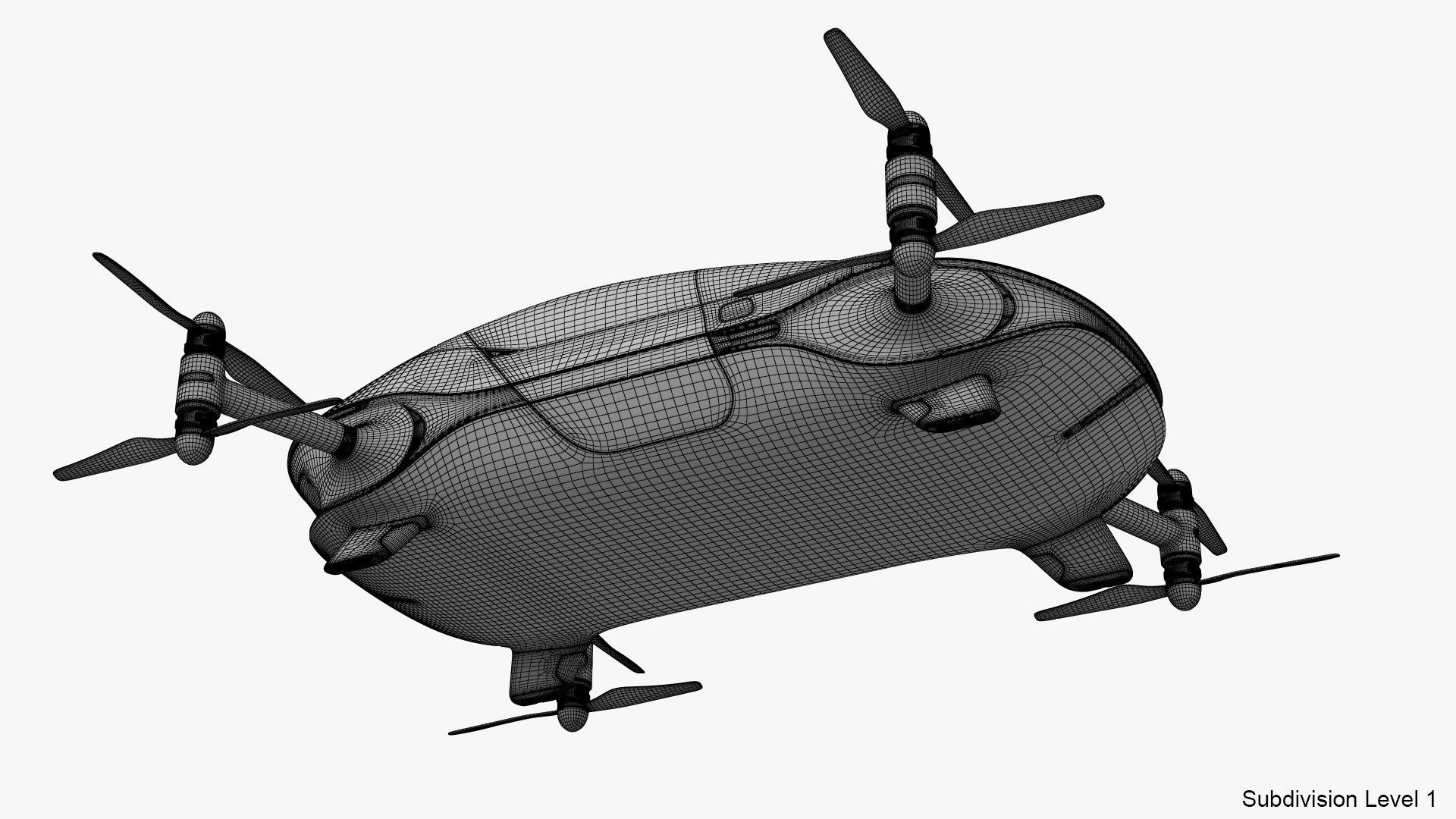 Autonomous Flying Taxi 3D model_28