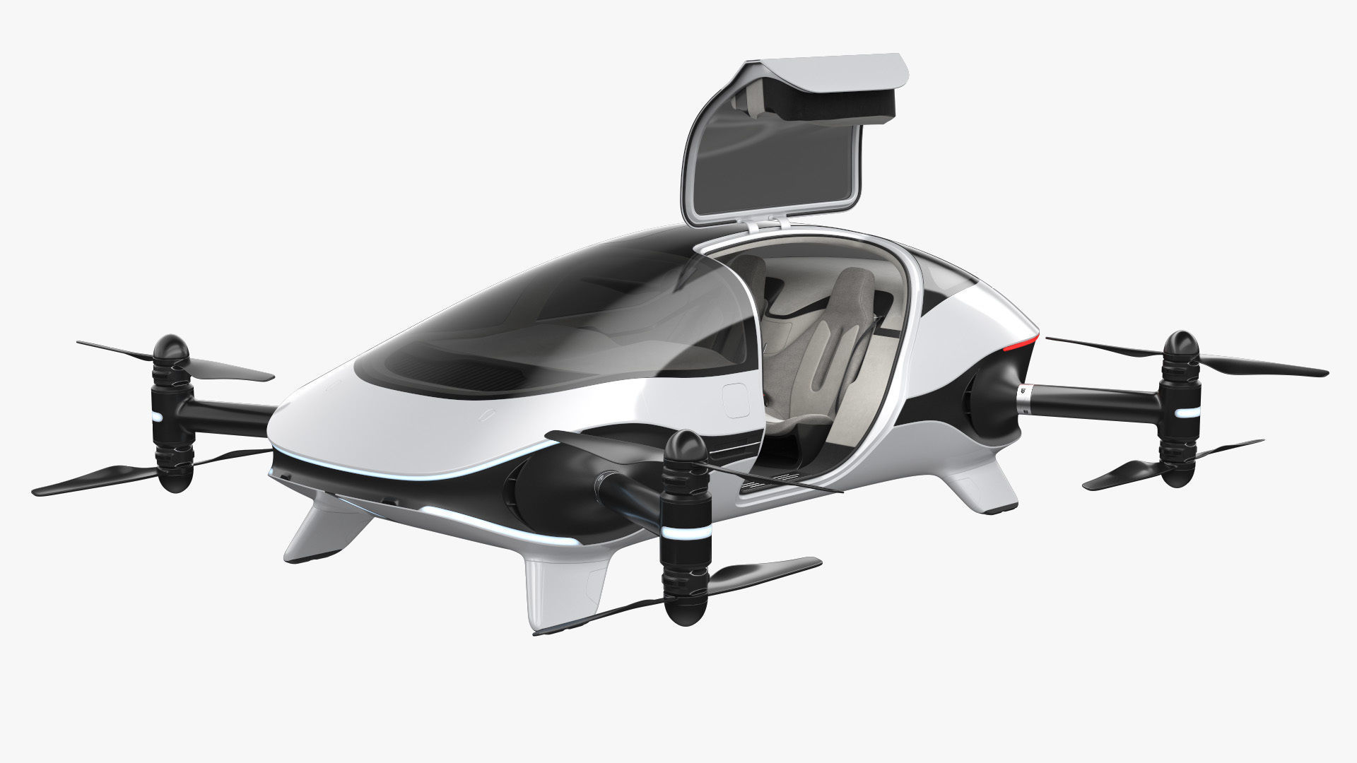 Autonomous Flying Taxi 3D model_18