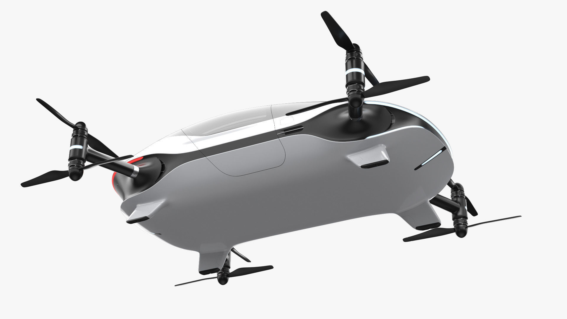 Autonomous Flying Taxi 3D model_14