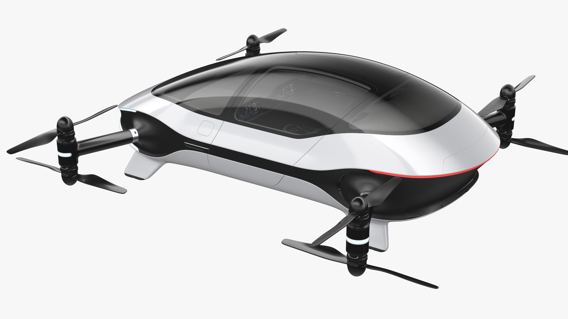 Autonomous Flying Taxi 3D model_6