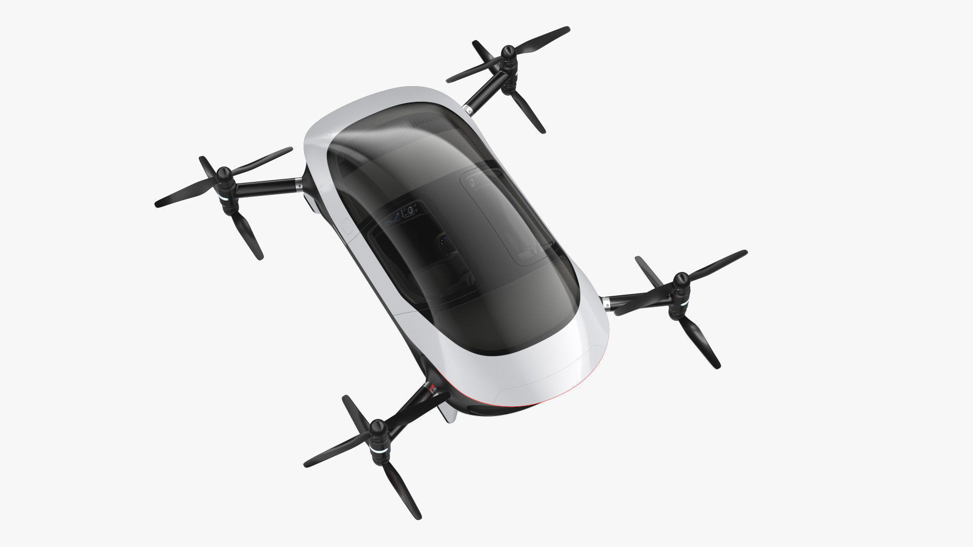 Autonomous Flying Taxi 3D model_17