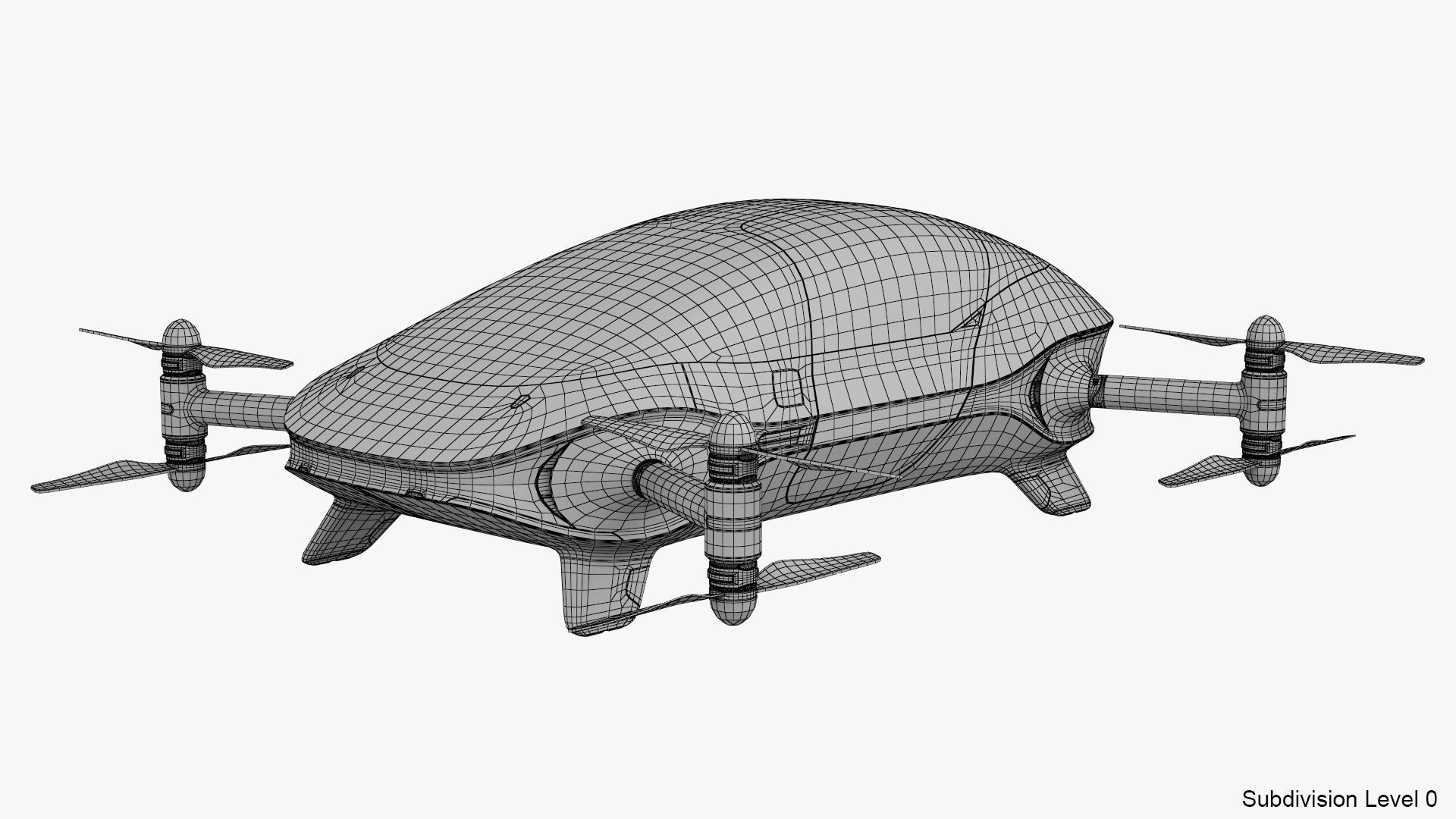 Autonomous Flying Taxi 3D model_23