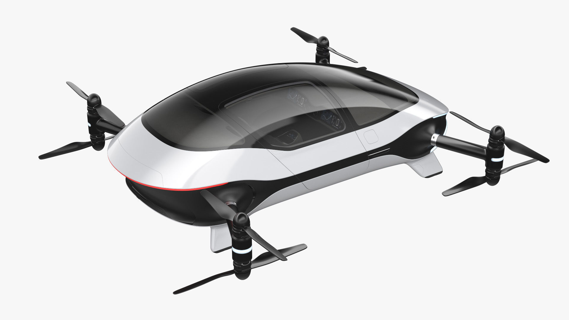Autonomous Flying Taxi 3D model_11