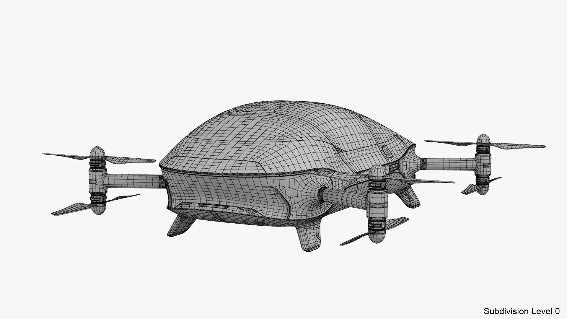 Autonomous Flying Taxi 3D model_25