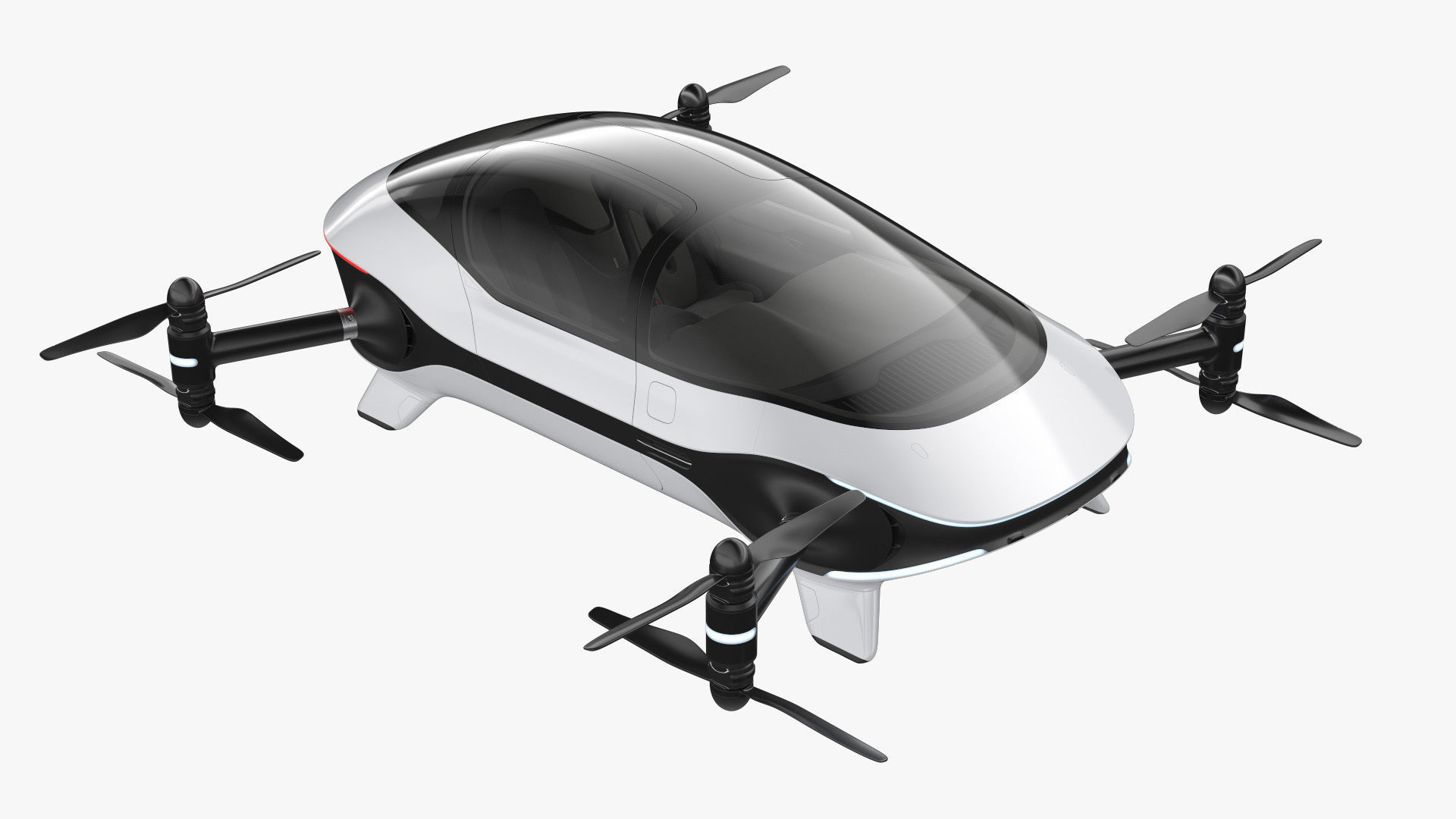 Autonomous Flying Taxi 3D model_2