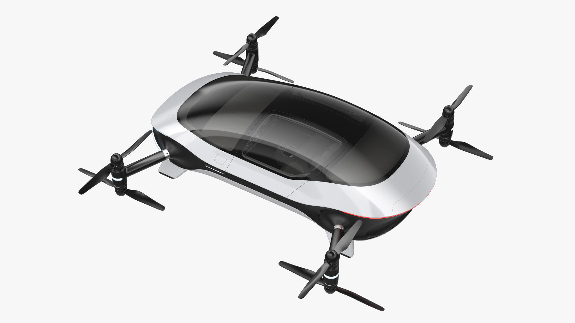 Autonomous Flying Taxi 3D model_10