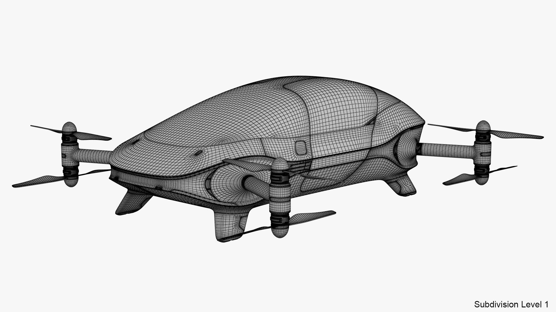 Autonomous Flying Taxi 3D model_24