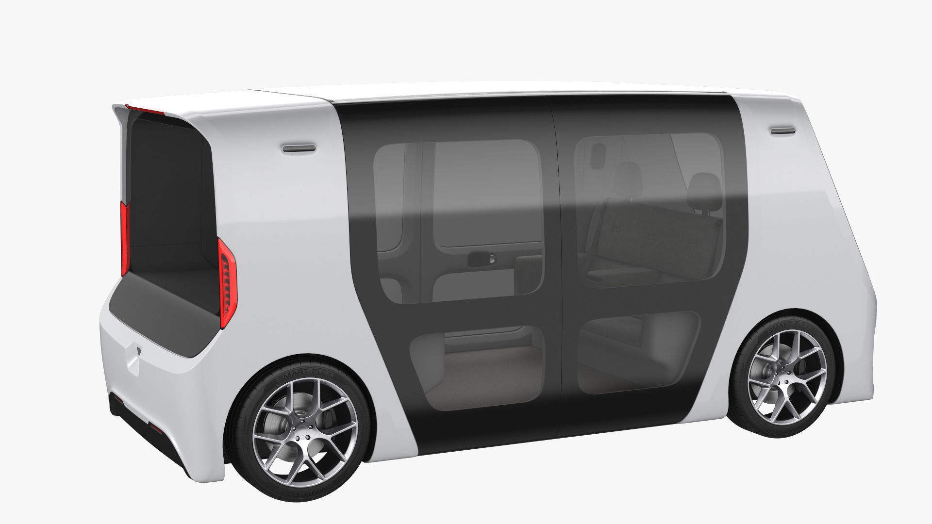 Self-Driving Shuttle Concept 2 3D model_12