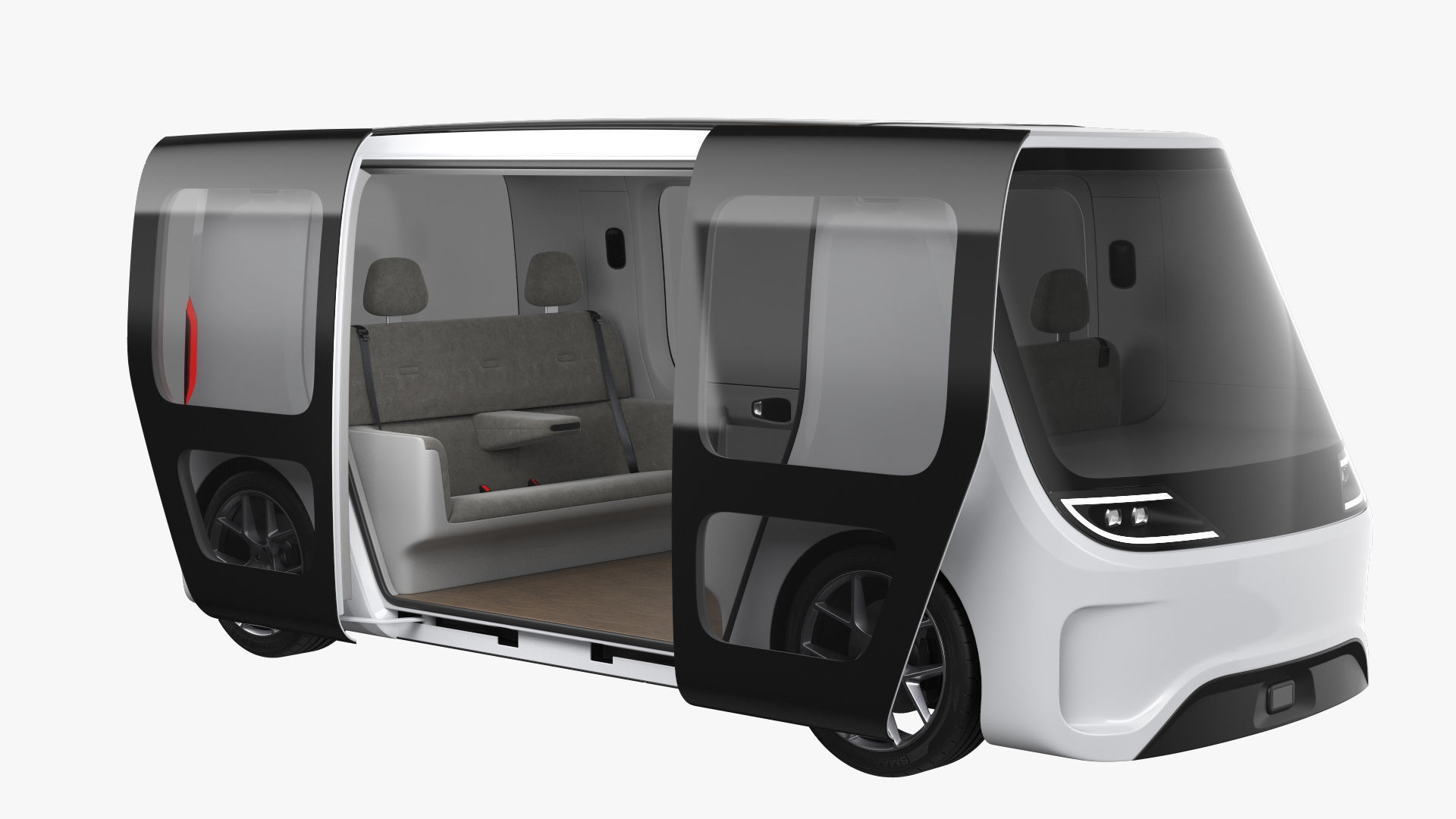 Self-Driving Shuttle Concept 2 3D model_15