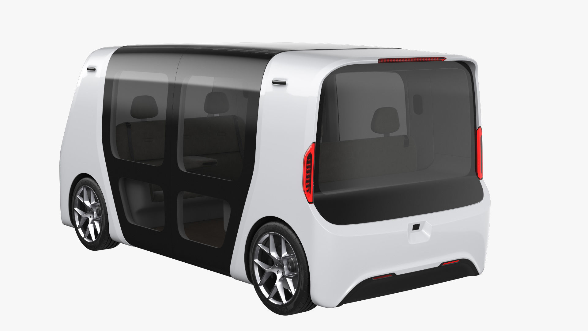 Self-Driving Shuttle Concept 2 3D model_9