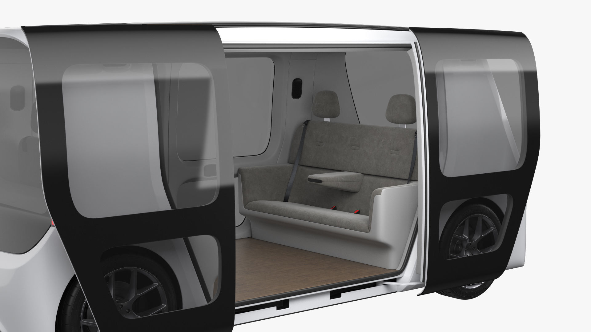 Self-Driving Shuttle Concept 2 3D model_13