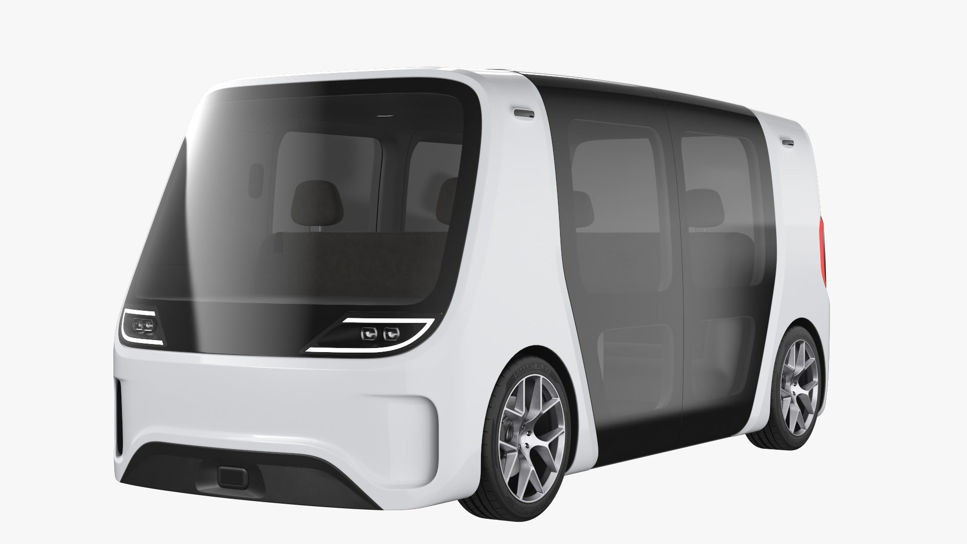 Self-Driving Shuttle Concept 2 3D model_5