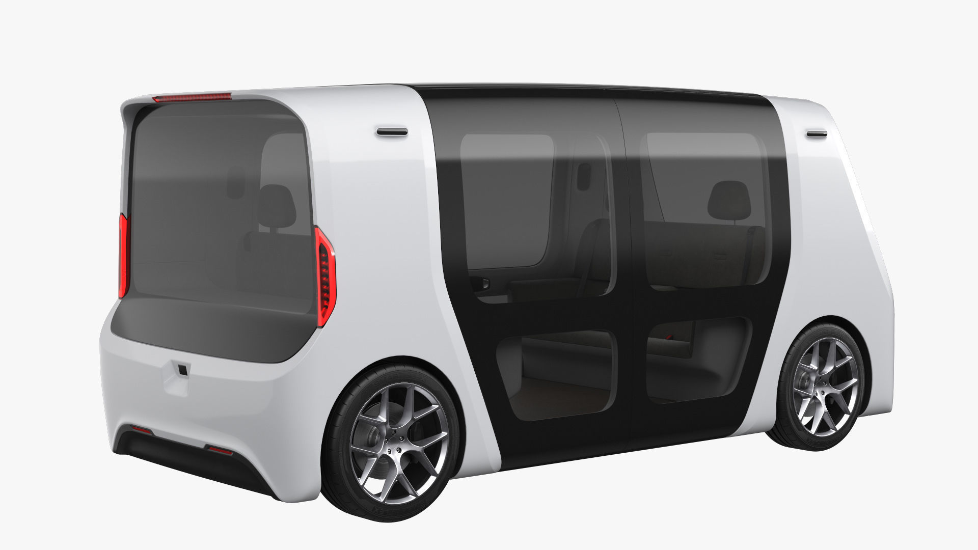 Self-Driving Shuttle Concept 2 3D model_3