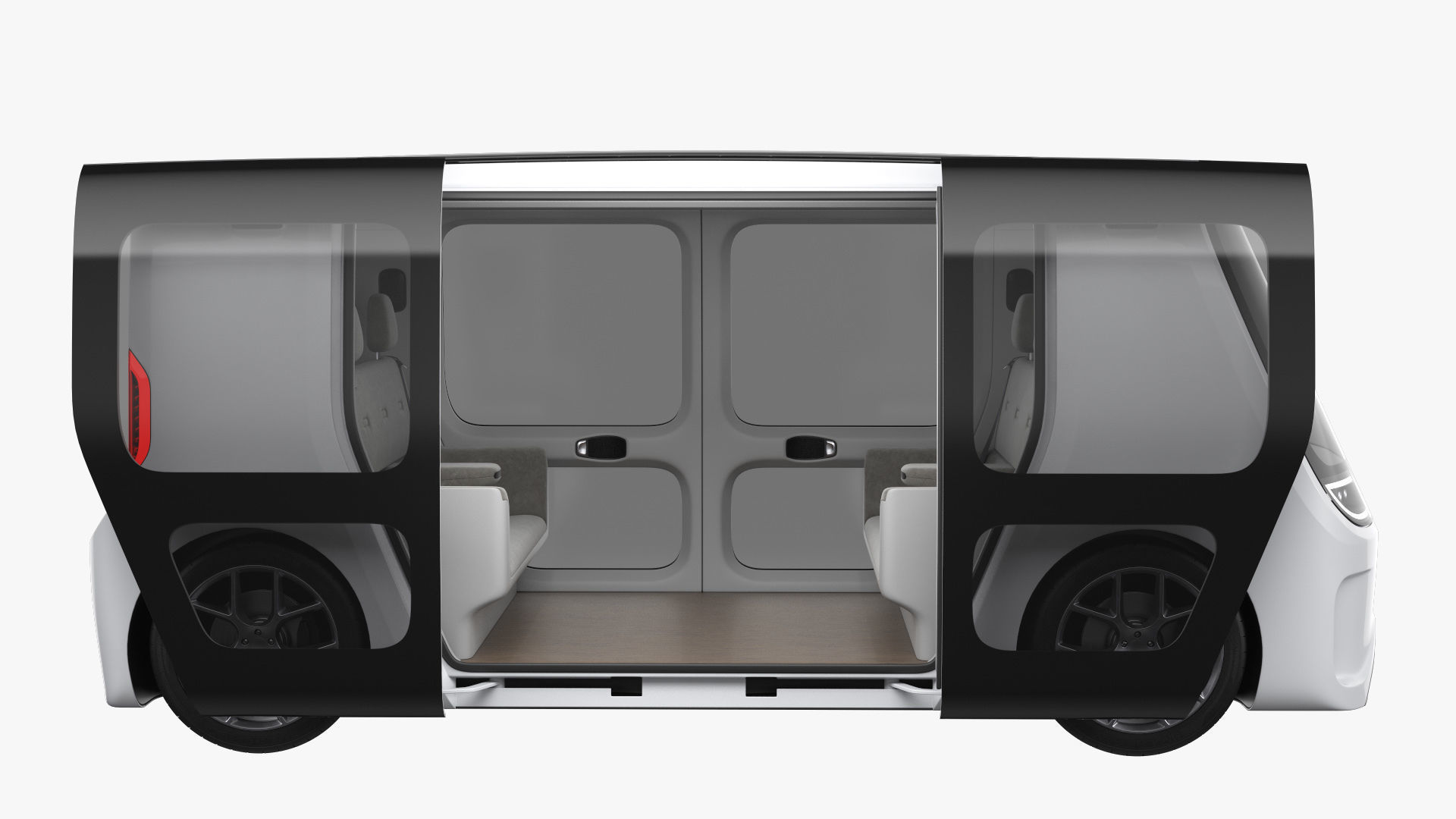 Self-Driving Shuttle Concept 2 3D model_14