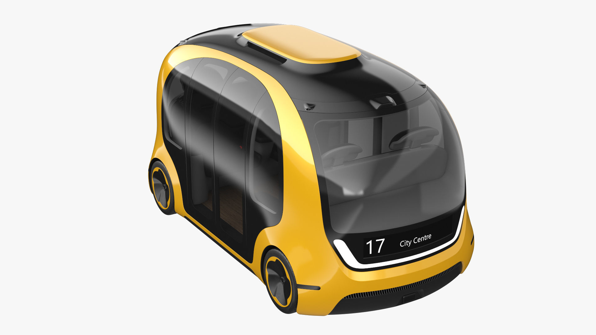 Self-Driving Shuttle Concept 3 3D model_9