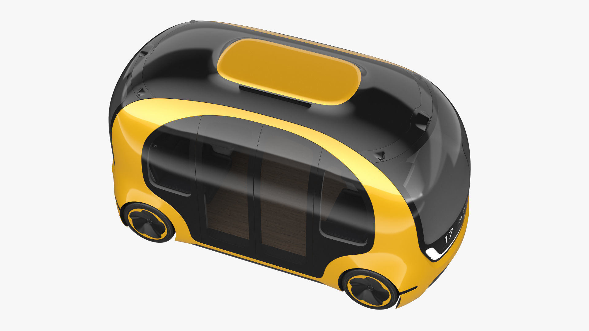 Self-Driving Shuttle Concept 3 3D model_3