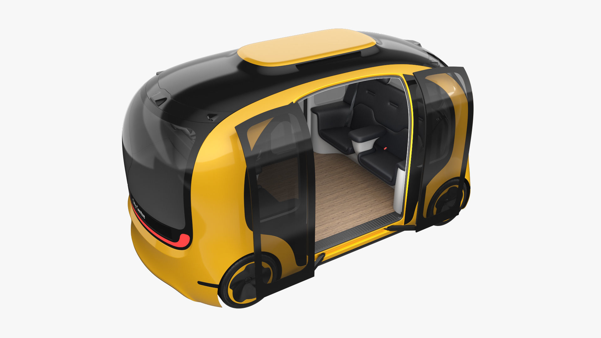 Self-Driving Shuttle Concept 3 3D model_15