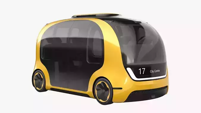 Self-Driving Shuttle Concept 3 3D model