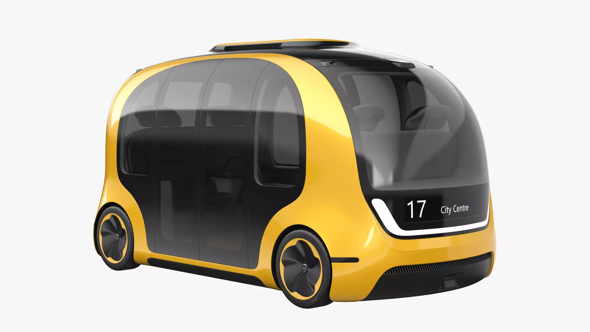 Self-Driving Shuttle Concept 3 3D model_0
