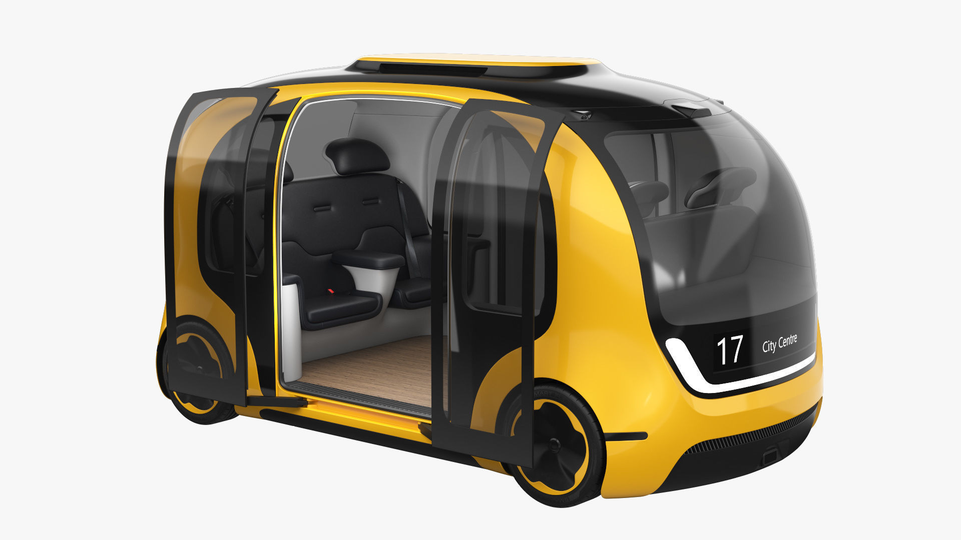 Self-Driving Shuttle Concept 3 3D model_14
