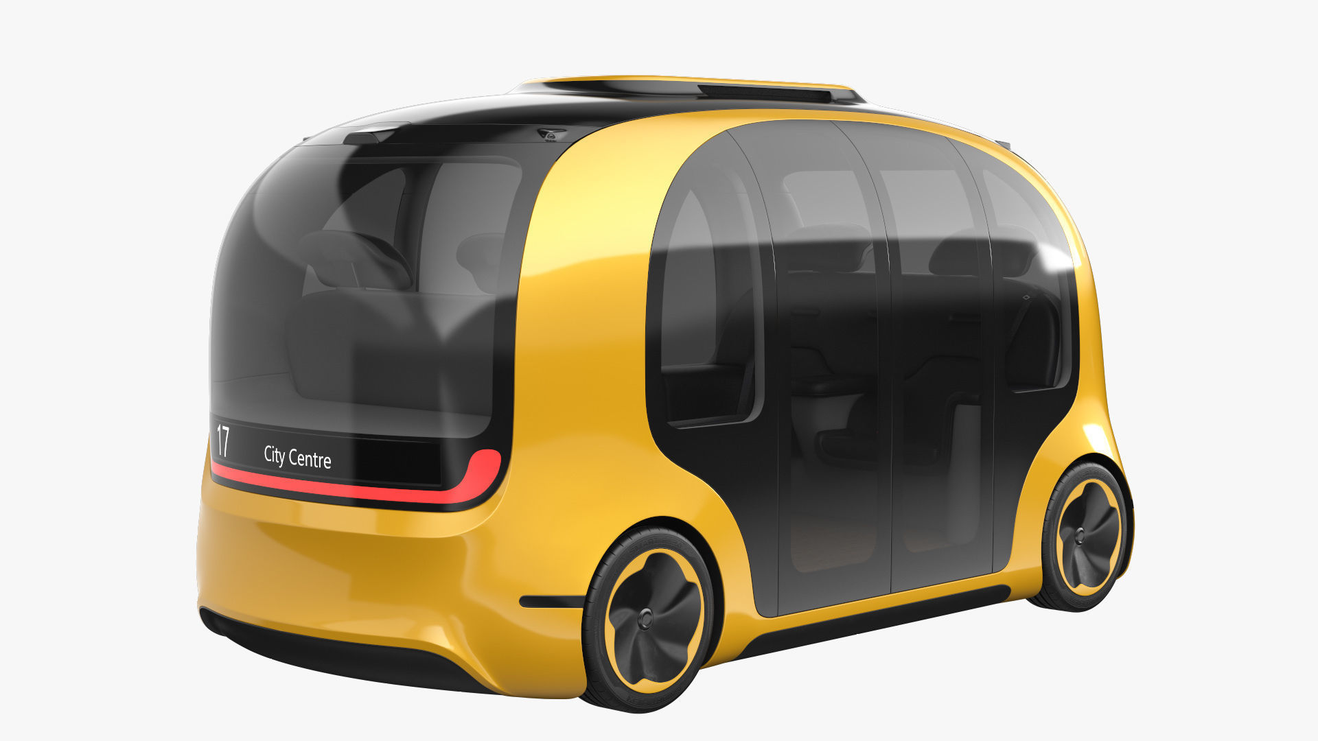 Self-Driving Shuttle Concept 3 3D model_2