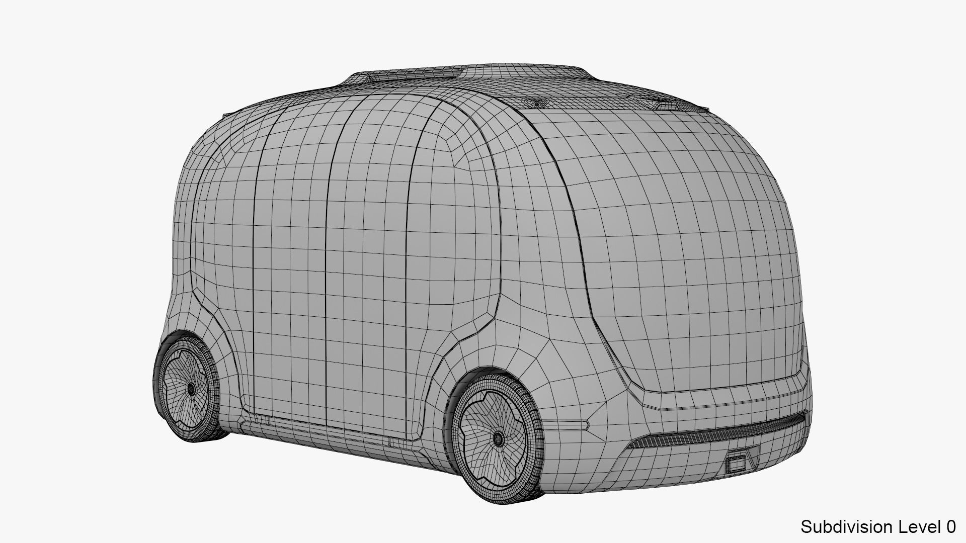 Self-Driving Shuttle Concept 3 3D model_19