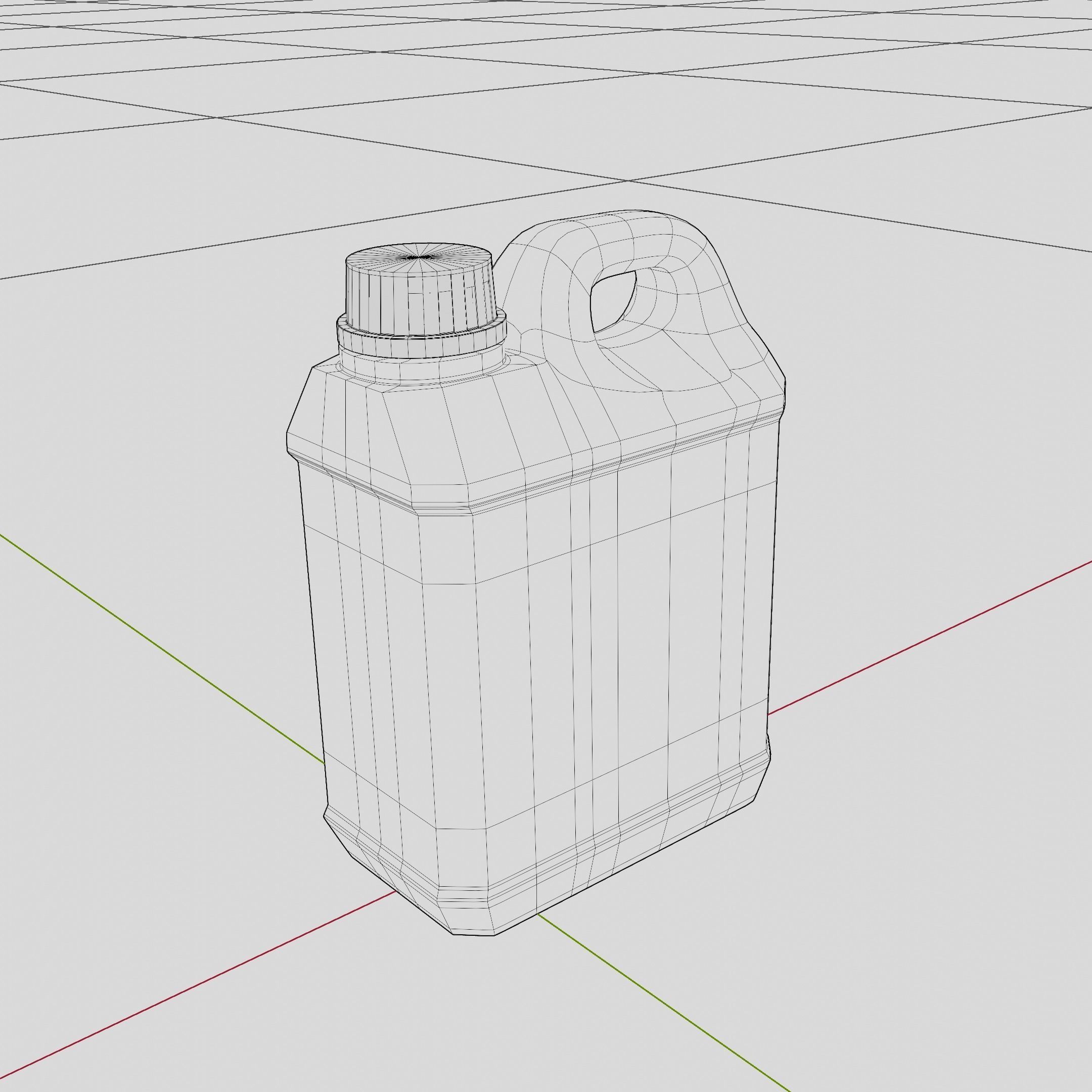 Jerry cans 1000ml Low-poly 3D model_5