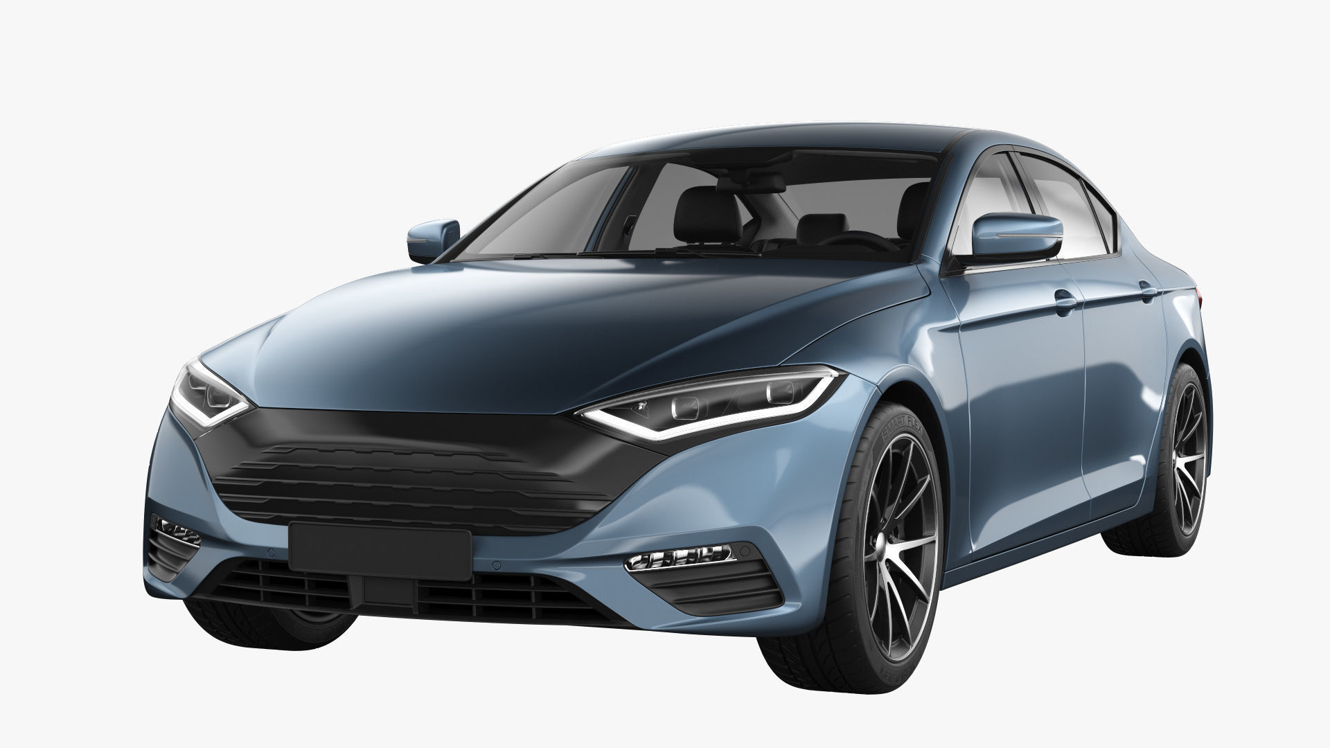 Generic Electric Car 3D model_12
