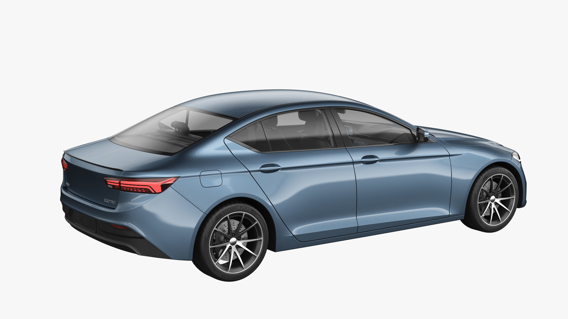 Generic Electric Car 3D model_3