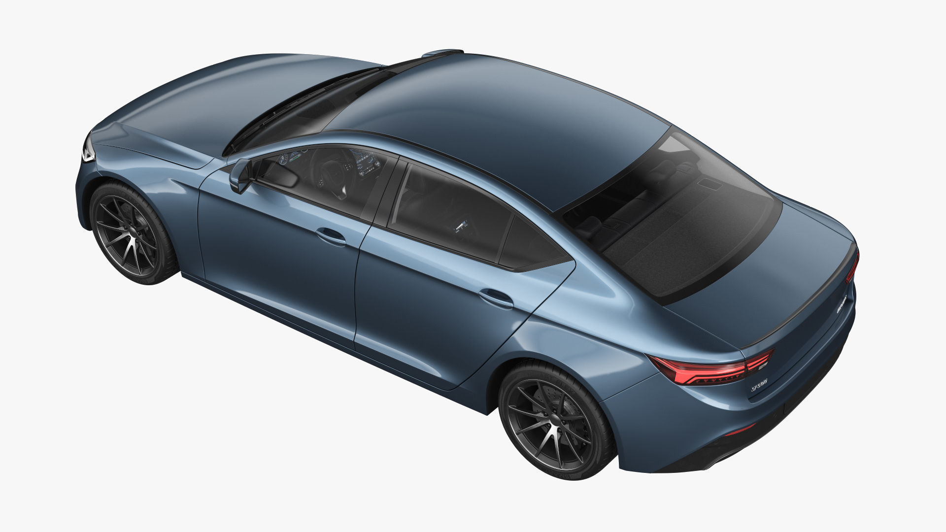 Generic Electric Car 3D model_9