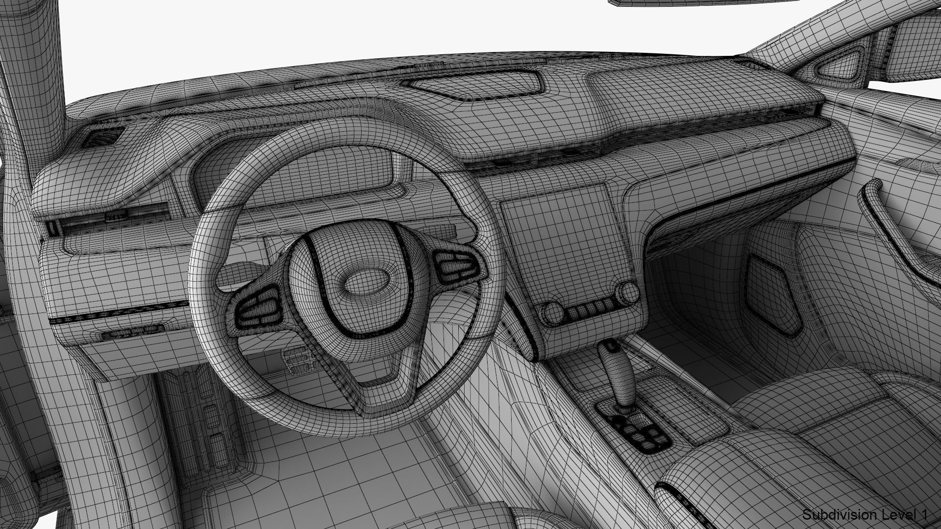 Generic Electric Car 3D model_33