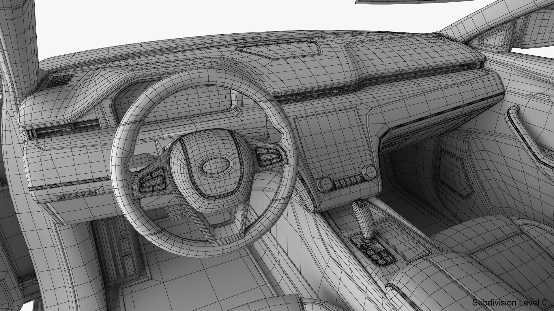 Generic Electric Car 3D model_32
