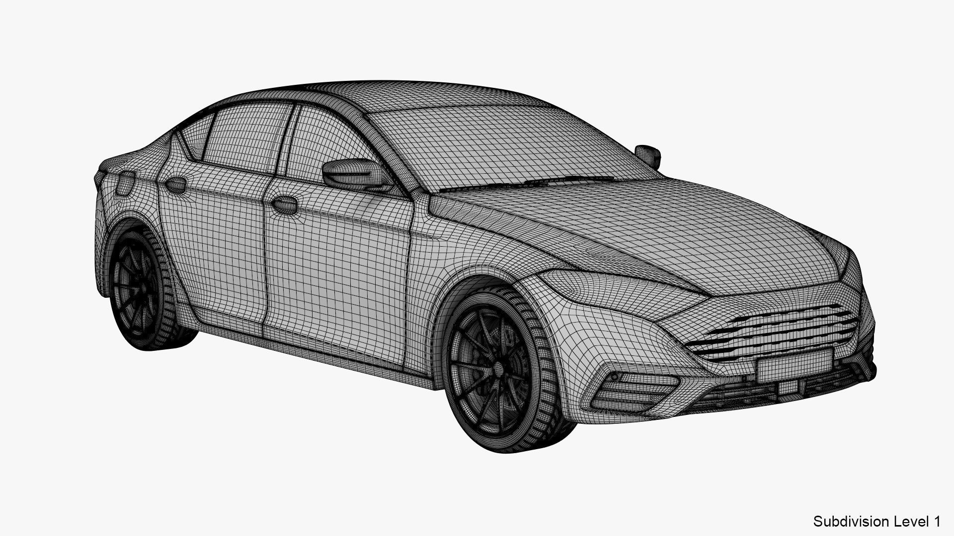 Generic Electric Car 3D model_27